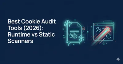 Cookie audit tool dashboard showing pre-consent tracking violations