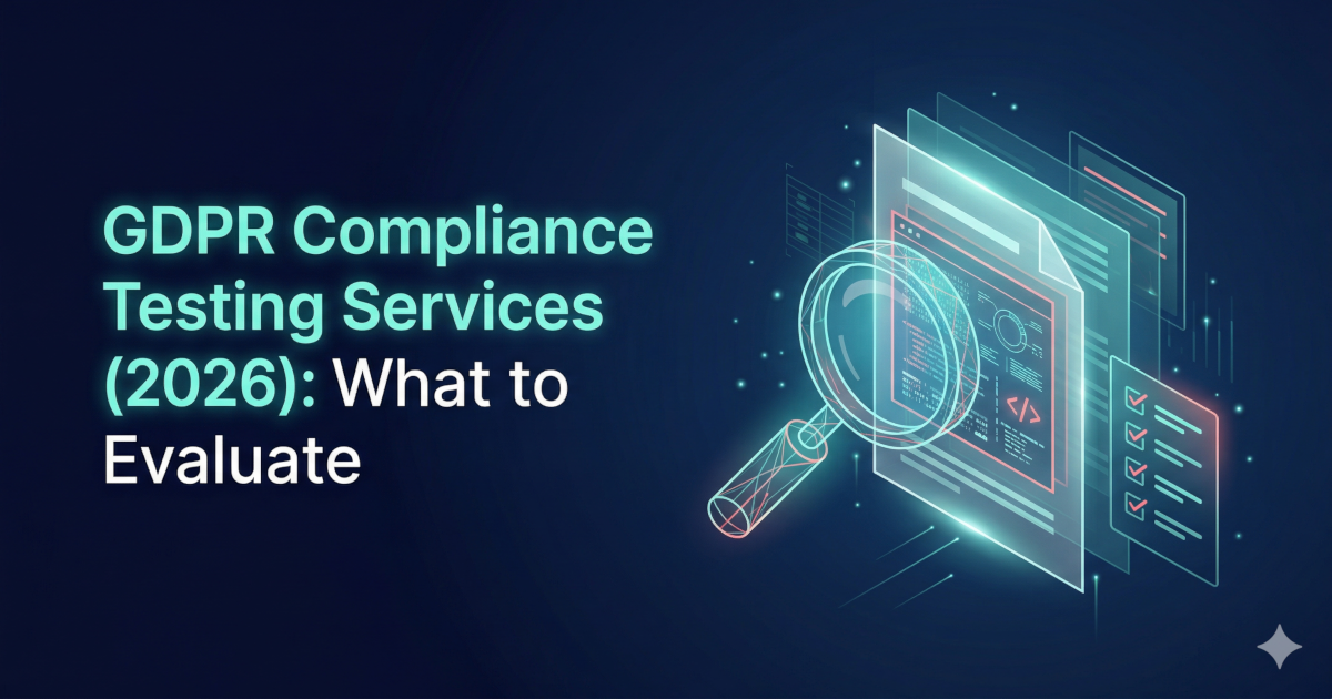 GDPR compliance testing service report showing risk evidence and remediation