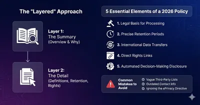 A clean, layered privacy policy document