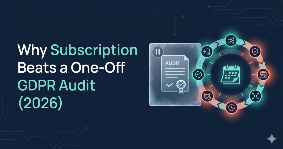 Subscription vs one-off GDPR audit: recurring compliance checks
